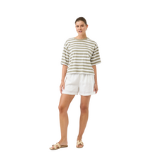 Load image into Gallery viewer, Studio Stripe Tee Olive