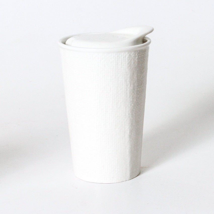 Ceramic Keep Cup White Linen