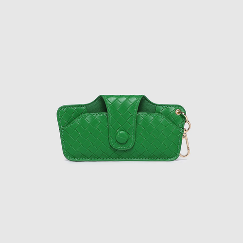 Woven Sunglass Case Green