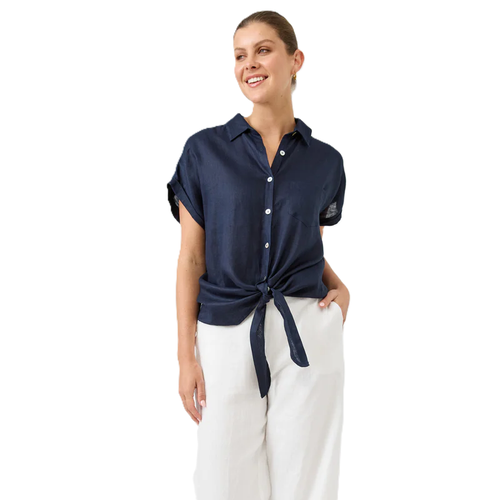 Studio Tie Shirt Navy