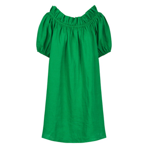 Halcyon Ruched Dress Emerald