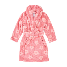Load image into Gallery viewer, Mini Cosy Luxe Bath Robe Pink Flower