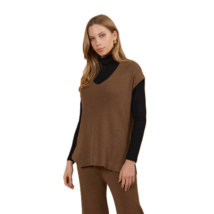 Tala Knit Vest Toffee