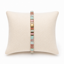 Load image into Gallery viewer, Tile Bracelet Teal Blush