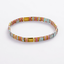 Load image into Gallery viewer, Tile Bracelet Teal Blush