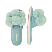 Load image into Gallery viewer, Pom Pom Slippers Mist Green