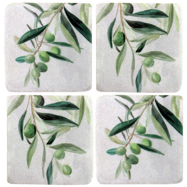 Set of Olive Branch Coasters