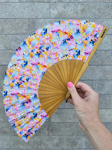 Beach Blossom Hand Fan