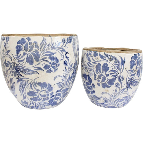 Blue Vintage Planter