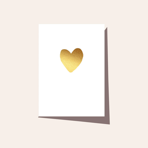 Gold Heart Card