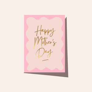 Wavy Mothers Day Card