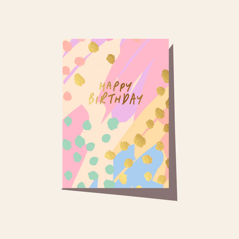 Painty Birthday Sorbet Card