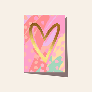 Painty Heart Card