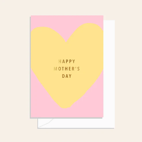Mothers Day Heart Lemon Card