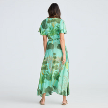 Load image into Gallery viewer, Tropics Wrap Dress Rainforest