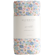 Load image into Gallery viewer, Muslin Cotton Swaddle Liberty Blue