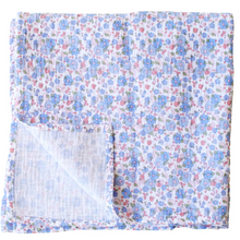 Load image into Gallery viewer, Muslin Cotton Swaddle Liberty Blue