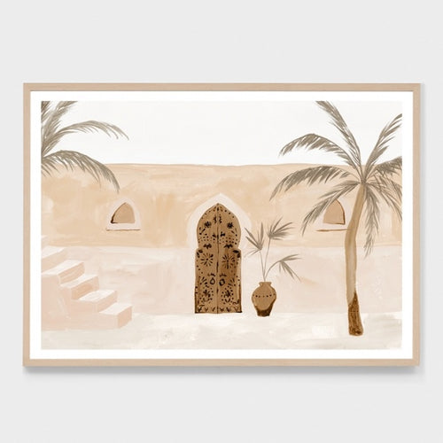 Palm Bazaar Sand Print
