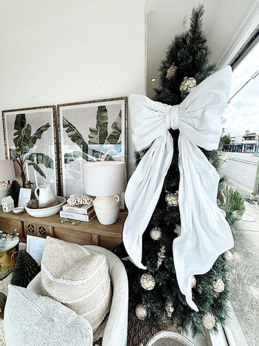 PRE -ORDER  Large Linen Decorative Bow