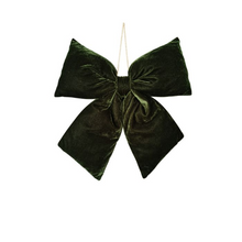 Load image into Gallery viewer, Green Velvet Bow