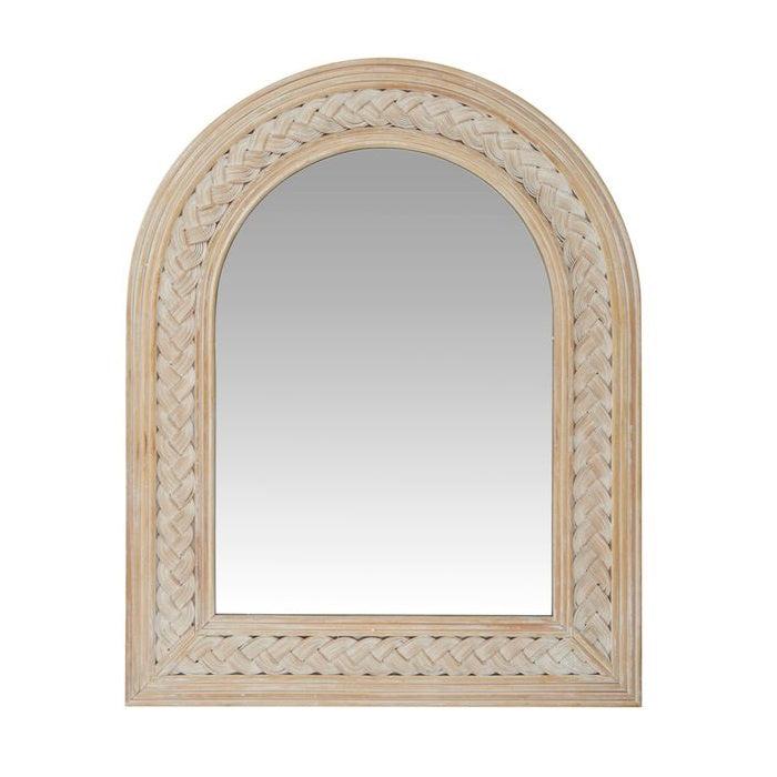 Plait Arc Wood Mirror