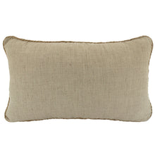 Load image into Gallery viewer, Rope Trim Linen Cushion Latte