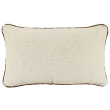 Load image into Gallery viewer, Rope Trim Linen Cushion Beige