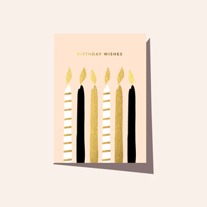 Candles Cream Card